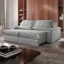 Sofá Retrátil e Reclinável com Catraca Blindada 200cm Porto Bello Sofá Retrátil e Reclinável com Catraca Blindada 200cm Porto Bello