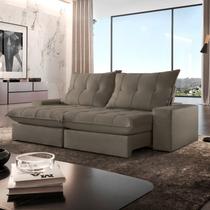 Sofá Retrátil e Reclinável com Catraca Blindada 210cm Porto Sofá Retrátil e Reclinável com Catraca Blindada 210cm Porto