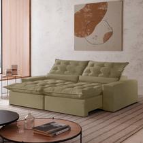 Sofá Retrátil e Reclinável com Catraca Blindada 230cm Montano Sofá Retrátil e Reclinável com Catraca Blindada 230cm Montano