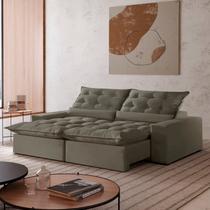 Sofá Retrátil e Reclinável com Catraca Blindada 230cm Montano Sofá Retrátil e Reclinável com Catraca Blindada 230cm Montano