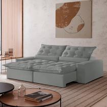 Sofá Retrátil e Reclinável com Catraca Blindada 230cm Montano Sofá Retrátil e Reclinável com Catraca Blindada 230cm Montano