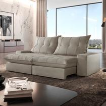 Sofá Retrátil e Reclinável com Catraca Blindada 230cm Porto Sofá Retrátil e Reclinável com Catraca Blindada 230cm Porto