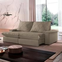 Sofá Retrátil e Reclinável com Catraca Blindada 240cm Merlot Sofá Retrátil e Reclinável com Catraca Blindada 240cm Merlot