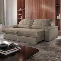 Sofá Retrátil e Reclinável com Catraca Blindada 240cm Porto Bello Sofá Retrátil e Reclinável com Catraca Blindada 240cm Porto Bello