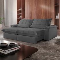 Sofá Retrátil e Reclinável com Catraca Blindada 240cm Porto Bello Sofá Retrátil e Reclinável com Catraca Blindada 240cm Porto Bello