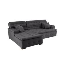 Sofá Retrátil e Reclinável Com Chaise Orlando 2.20x2.10m- Sofisticato