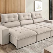 Sofá Retrátil e Reclinável com Pillow Top 5 Lugares 2,90m Bellory Sofá Retrátil e Reclinável com Pillow Top 5 Lugares 2,90m Bellory