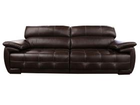 Sofá Retrátil e Reclinável de Couro Filipinas 2,20 m Preto Iguana - Mempra Design