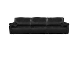Sofá Retrátil e Reclinável de Couro Milenium - 3,40 - Preto