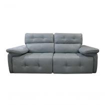 Sofá Retrátil E Reclinável De Couro Queen 2,20 M Aqua Mempra Design