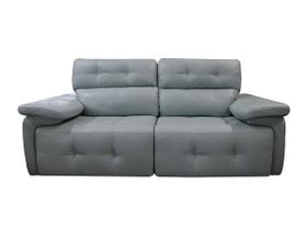 Sofá Retrátil e Reclinável de Couro Queen 2,20 m Aqua - Mempra Design