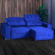 Sofá Retrátil e Reclinável Évora Veludo Luxor Espuma D28