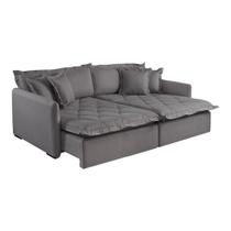 Sofá Retrátil e Reclinável Iris 2,20M Linho Sofá Retrátil e Reclinável Iris 2,20M Linho