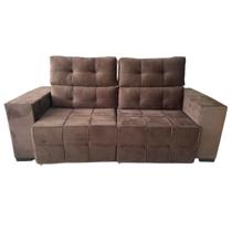 Sofá Retrátil e Reclinável Lisboa Chocolate Jolie Marrom Sofá Retrátil e Reclinável Lisboa Chocolate Jolie Marrom