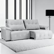 Sofá Retrátil e Reclinável Lisboa Veludo Luxor Espuma D28