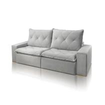 Sofá Retrátil e Reclinável Loreto Luxo Veludo 2.10m JC Estofados Sofá Retrátil e Reclinável Loreto Luxo Veludo 2.10m JC Estofados