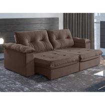 Sofá Retrátil e Reclinável Modulado 2 Lugares 210cm Pés em Madeira Maciça Canadá