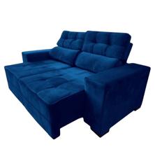 Sofá Retrátil e Reclinável New York Premium 2 m Azul Marinho
