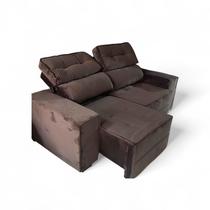 Sofá Retrátil e Reclinável New York Premium 2 m Marrom
