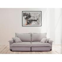 Sofá Retrátil e Reclinável Paris 2.60m Super Pillow