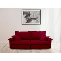 Sofá Retrátil e Reclinável Paris 2.90m Super Pillow