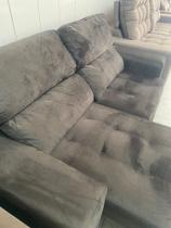 Sofá Retrátil e Reclinável Suede Marrom Sofá Retrátil e Reclinável Suede Marrom