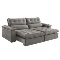 Sofá Retrátil e Reclinável Texas 2,94M Veludo