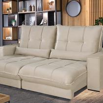 Sofá Retrátil e Reclinável Thor - Molas Ensacadas 210 Cm Veludo