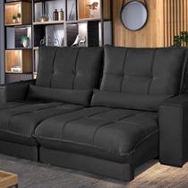 Sofá Retrátil e Reclinável Thor - Molas Ensacadas 250 Cm Veludo