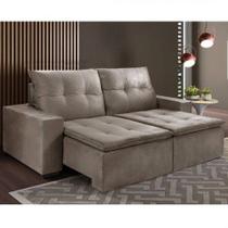 Sofá Retrátil e Reclinável Wave 4 lugares 250cm Estofart Marrom Sofá Retrátil e Reclinável Wave 4 lugares 250cm Estofart Marrom