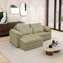 Sofá Retrátil Elétrico Sala de Estar Nolan Bipartido 215cm Conforto Premium em Couro Fendi G58 - Gran Belo Sofá Retrátil Elétrico Sala de Estar Nolan Bipartido 215cm Conforto Premium em Couro Fendi G58 - Gran Belo