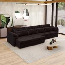 Sofá Retrátil Elétrico Sala de Estar Nolan Bipartido 414cm Conforto Premium em Couro Wine Vinho G58 - Gran Belo Sofá Retrátil Elétrico Sala de Estar Nolan Bipartido 414cm Conforto Premium em Couro Wine Vinho G58 - Gran Belo
