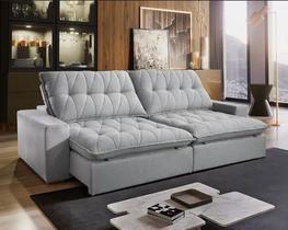 Sofá Retrátil Encosto Reclinável Palazz 2,10m Bianchi Móveis