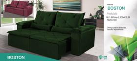 Sofá Retrátil Modulado Boston 2,30 Chris Decor 111New Sofá Retrátil Modulado Boston 2,30 Chris Decor 111New
