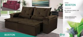 Sofá Retrátil Modulado Boston 2,50 Chris Decor 051New Sofá Retrátil Modulado Boston 2,50 Chris Decor 051New