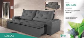 Sofá Retrátil Modulado Dallas 2,10 Chris Decor 081New Sofá Retrátil Modulado Dallas 2,10 Chris Decor 081New