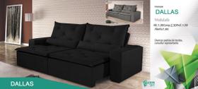 Sofá Retrátil Modulado Dallas 2,30 Chris Decor 451New Sofá Retrátil Modulado Dallas 2,30 Chris Decor 451New