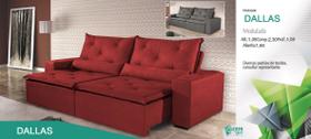 Sofá Retrátil Modulado Dallas 2,30 Chris Decor 621New Sofá Retrátil Modulado Dallas 2,30 Chris Decor 621New