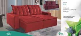 Sofá Retrátil Modulado Rubi 2,30 Chris Decor 621New Sofá Retrátil Modulado Rubi 2,30 Chris Decor 621New
