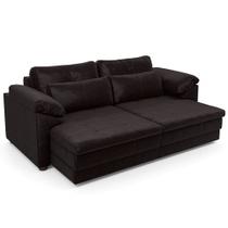 Sofá Retrátil Para Sala de Estar 2 Lugares 175cm Riza S03 Couro Vinho - Lyam Decor