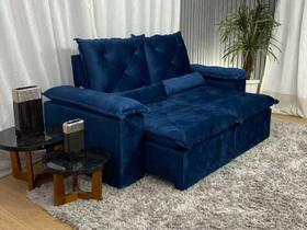 Sofá Retrátil Reclinável 1,80 m Azul 506 Athenas Premium Sofá Retrátil Reclinável 1,80 m Azul 506 Athenas Premium