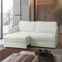 Sofá Retrátil Reclinável 2 Lugares 156cm Amsterdã Suede Bege K01 - D'rossi