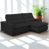 Sofa Retratil Reclinavel 2 Lugares 200cm Veludo Andreia