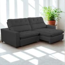 Sofa Retratil Reclinavel 2 Lugares 260cm Veludo Andreia