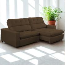 Sofa Retratil Reclinavel 2 Lugares 260cm Veludo Andreia