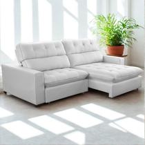 Sofa Retratil Reclinavel 2 Lugares 270cm Veludo Andreia