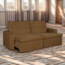 Sofá Retrátil/Reclinável 2 Lugares Marrom Ravena Bello