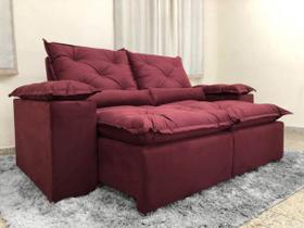 Sofá Retrátil Reclinável 2,00 m Vinho PREMIUM