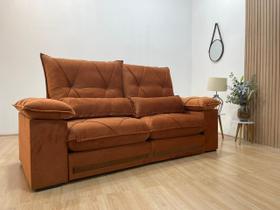 Sofá Retrátil Reclinável 2,10 m Terracota 509 Agar