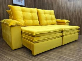 Sofá Retrátil Reclinável 2,30 m Amarelo 331 Sevilha Sofá Retrátil Reclinável 2,30 m Amarelo 331 Sevilha